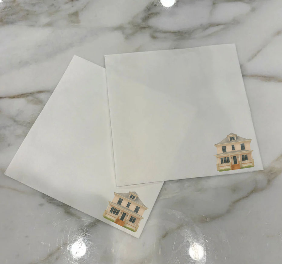 Home Base Watercolor Image Cocktail Napkins image 2