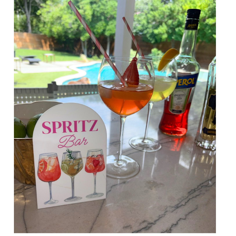 Spritz Bar - Custom Acrylic Sign image 0