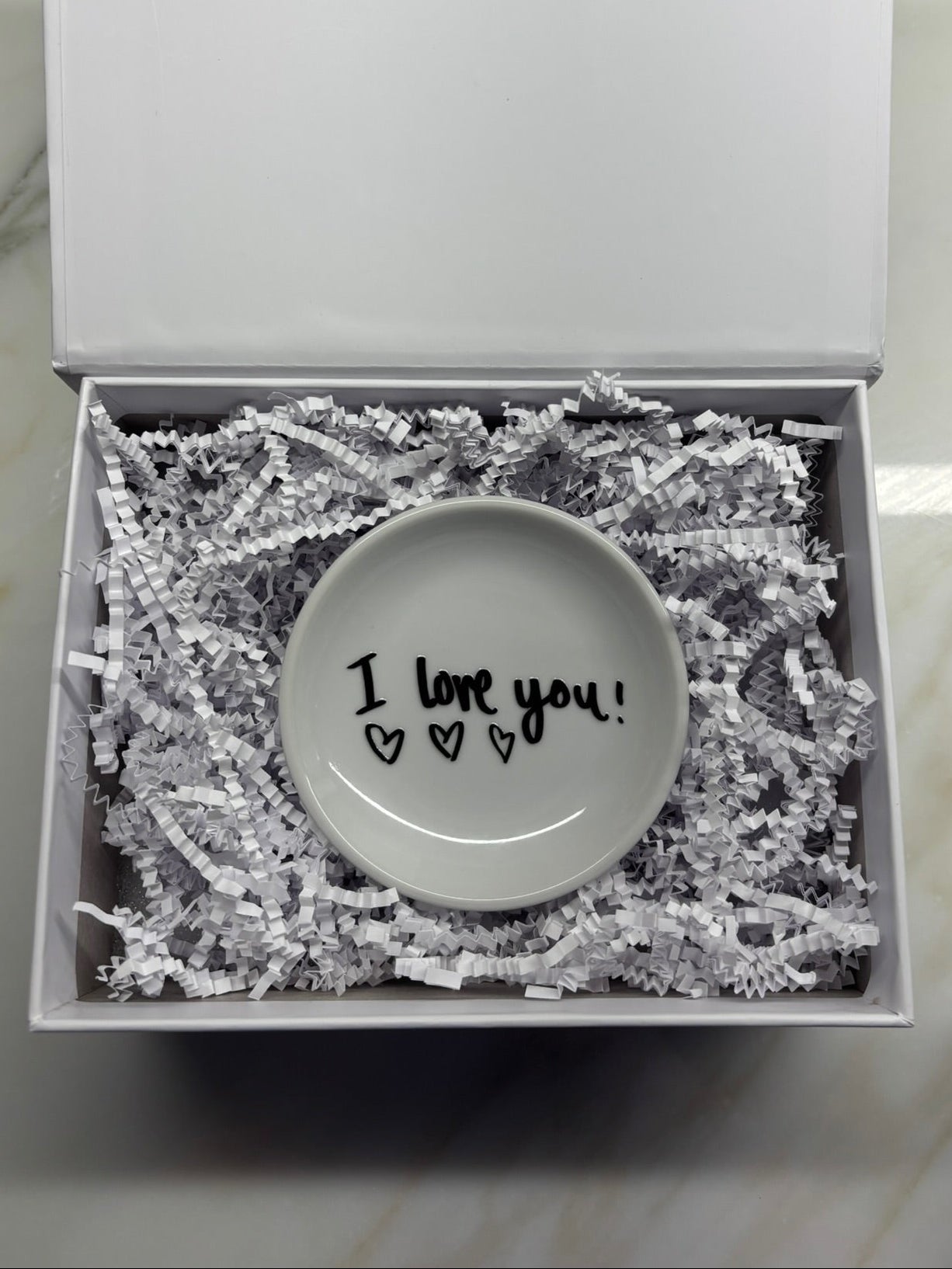 Custom Handwriting Ring Dish