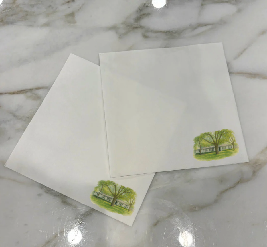 Home Base Watercolor Image Cocktail Napkins image 1