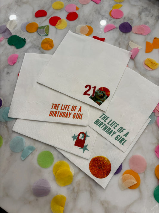 Showgirl Era Birthday Party Napkin