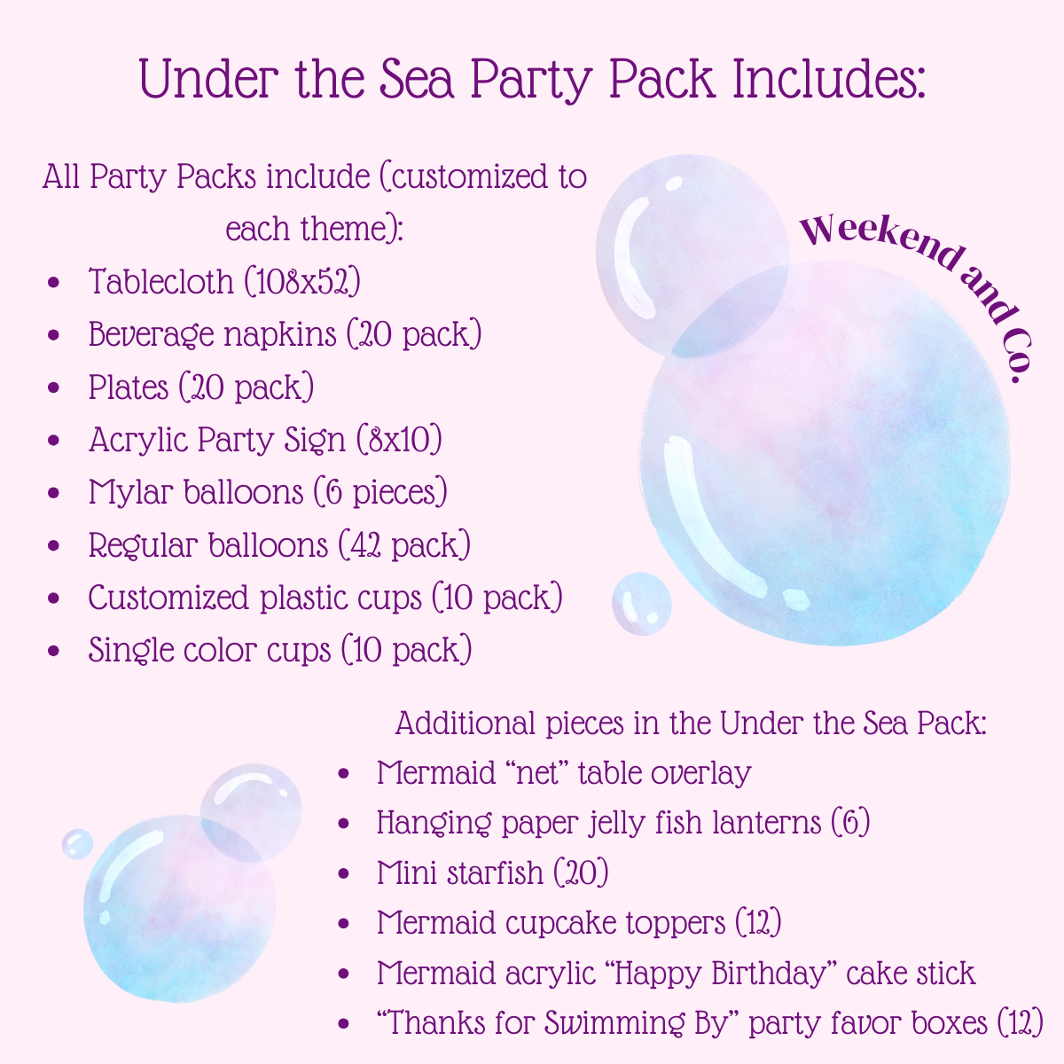Under the Sea Mermaid Party Pack image 2
