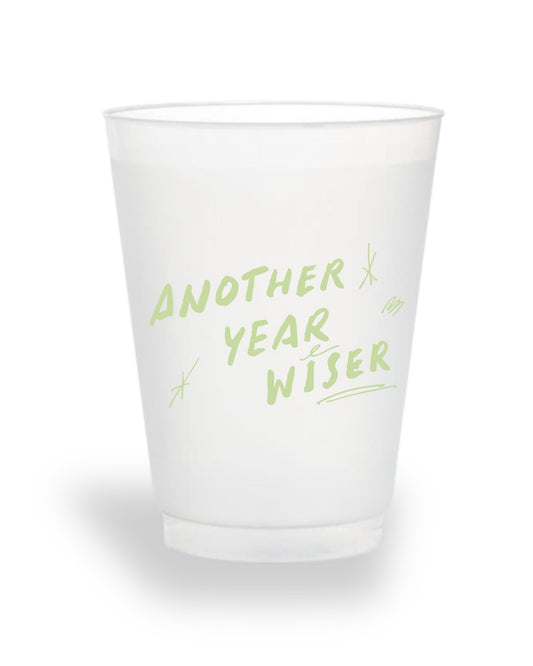 Another Year Wiser ready-made frosted birthday cups