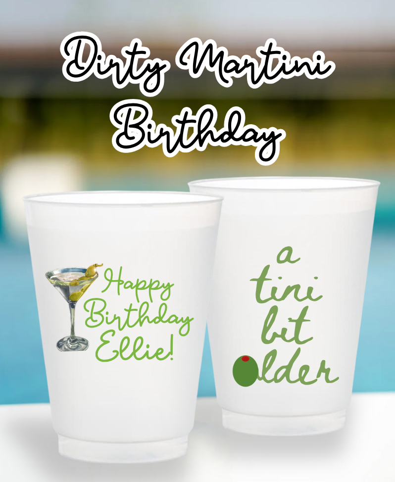 Martini Birthday Cups image 0
