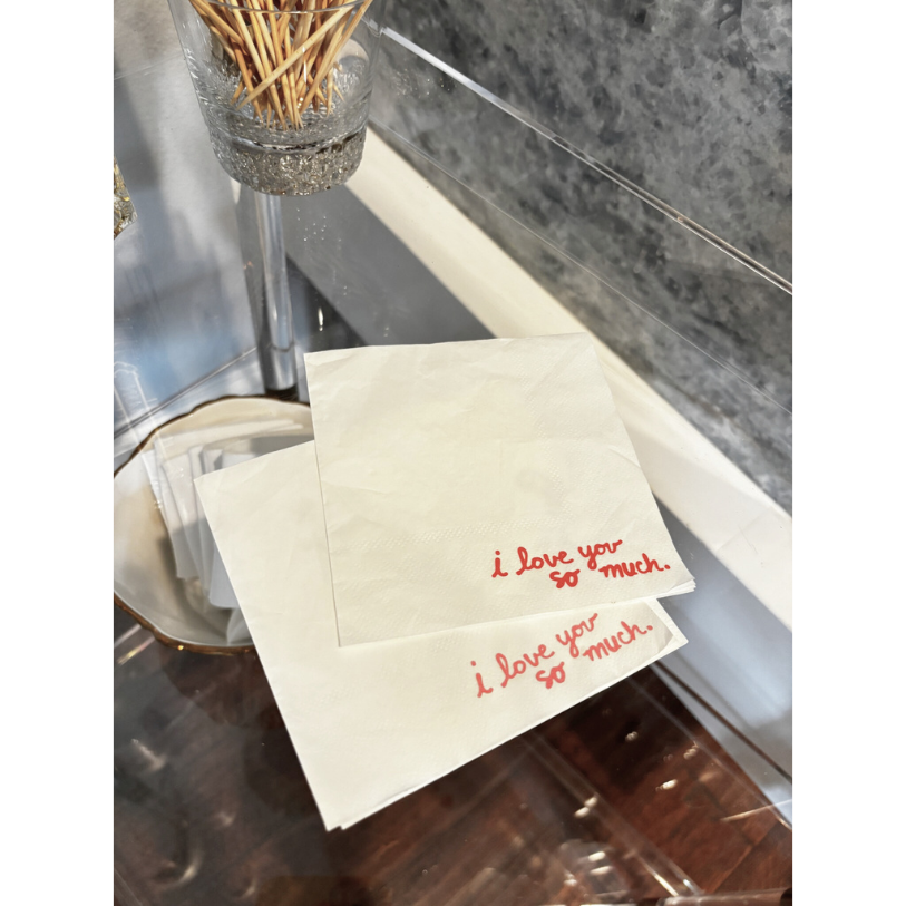 i love you so much- Cocktail Napkins image 0
