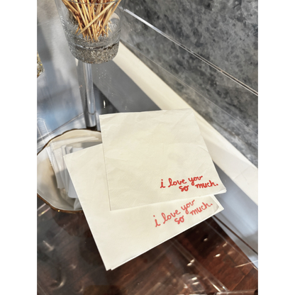 i love you so much- Cocktail Napkins image 0